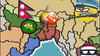 I created a Bhutanese empire in countryballs at war