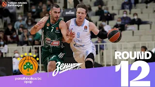 Papagiannis double-double lifts Panathinaikos! | Round 12, Highlights | Turkish Airlines EuroLeague