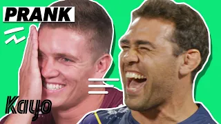 Footy players on their best pranks | NRL | Kayo