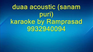 duaa acoustic karaoke sanam puri 9932940094