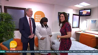 Susanna Reid shoes off