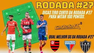 #cartola #cartolafc #cartola2021  CARTOLA FC 2021 RODADA 27 - TIME TIRO CURTO PARA MITAR 100 PONTOS!