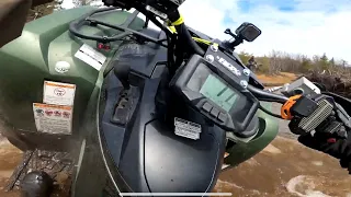 Flooded Sand Pit Ride (Pt.1) Modded Yamaha Grizzly 700