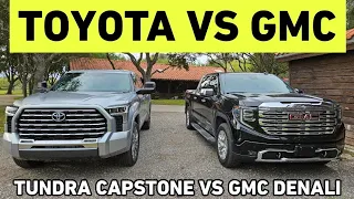 $80k LUXURY TRUCK BATTLE! GMC Denali vs Toyota Tundra Capstone!