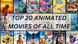 TOP 20 Animated Movies Of all Time | "Unveiling the Ultimate Animated Masterpieces.