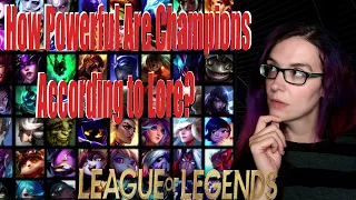 Reacting to Necrit's video | How Powerful Are Champions According to Lore?