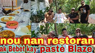 jodia nou te soti ak bebet epi wilgens al manje nan restoran kay paste blaze fabie resto