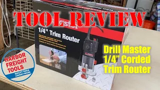 Harbor Freight Drill Master Trim Router Tool Review and Unboxing