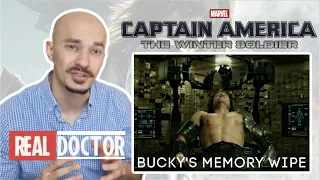 Doctor reacts to THE WINTER SOLDIER movie | Memory wiping scene