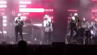 Massive Attack ft Young Fathers perform Voodoo in my Blood live at Bristol Downs 2016