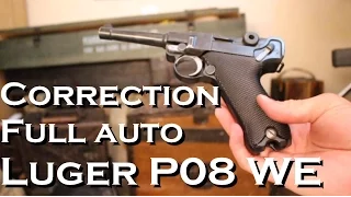 TUTO - Corriger le full auto du Luger WE/ASG