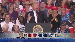 Trump Delivers Fiery Speech In Arizona