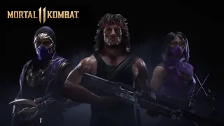 Mortal Kombat 11 - Kombat Pack 2. Концовки Милена, Рэмбо, Рэйн (Русские субтитры)