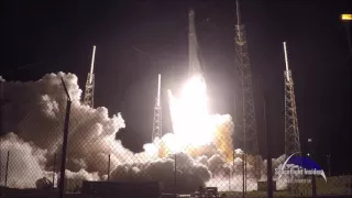 SpaceFlight Insider Launch Highlights for SpaceX Falcon 9 rocket with CRS 9 Dragon spacecraft waterm