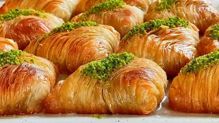 MİDYE BAKLAVA TARİFİ ✅HER KATI  TEK TEK AYRILAN ❗ ÇITIR ÇITIR MİDYE TATLI 💯 şerbetli tatlılar