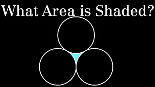 Area Between Three Mutually Tangent Unit Circles? (visual proof)