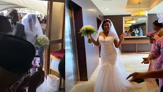 Leaked Video : Joe Mettle’s Bride Entrance To Their White Wedding Is Beautiful