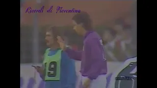 Sochaux - Fiorentina / Uefa Cup 1989-1990 (Roberto Baggio, Di Chiara, Kubik, Dunga, Dertycia)