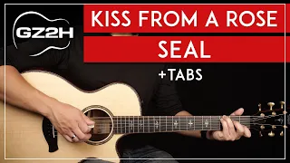 Kiss From A Rose Guitar Tutorial Seal Guitar Lesson |Chords + Lead Guitar + TAB|