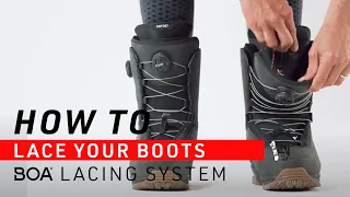 How To Put On Snowboard Boots with BOA FIT SYSTEM