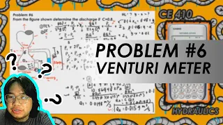 Fluid Flow Measurement - Problem #6 Venturi Meter - PAANO