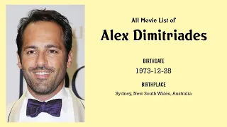 Alex Dimitriades Movies list Alex Dimitriades| Filmography of Alex Dimitriades