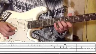 John Frusciante - The past recedes [GUITAR SOLO COVER] +Tabs