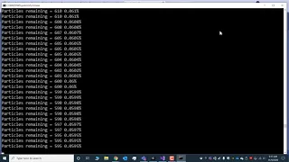 Half life Simulation v2 - EMERGENT Exponential Decay (1,000,000 particles) - v2 = end stats