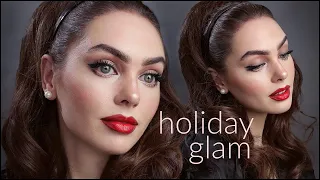 Ultimate HOLIDAY GLAM Makeup Tutorial & Winter Skincare🎄💋❄️