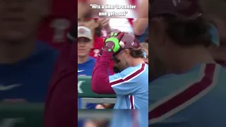 Bryce Harper slams his helmet