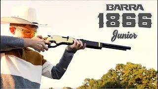 Barra 1866 Junior BB Gun - Dad & Son Cowboys Shooting Together