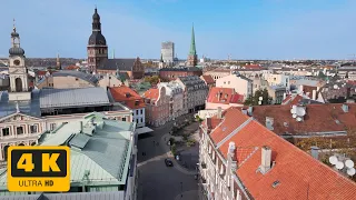 Riga from air 4K