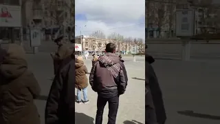 Мітинг у Каховці проти російської окупації. 27.03.2022