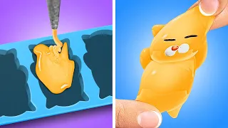 Cómo Hacer un Gato Squishy DIY 😍😺 ¡Los Mejores Artesanías y Trucos con Pegamento Caliente!