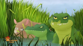 Beshte and Basi save Young Rhino - The Lion Guard Clip