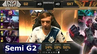 SK Telecom T1 vs G2 eSports - Game 2 | Semi Final LoL MSI 2019 | SKT vs G2 G2