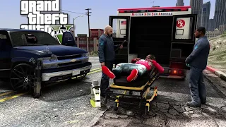 GTA 5 - REAL STREET HUSTLER - GOT POPPED AND SENT TO THE ER #20