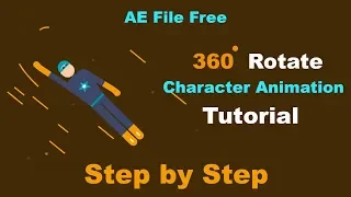 How to make 360 Degree Rotate Character Animation using After Effects Tutorial Part-2