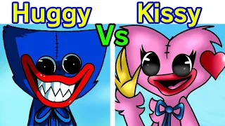 Friday Night Funkin' Kissy Missy vs Huggy Wuggy Reanimated (Poppy Playtime) (FNF Mod/Hard/Horror)