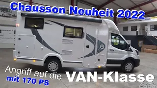 Wohnmobil Chausson S 697 Neuheit 2022  auf Ford Basis mit 170 PS nur 2,10 M Breit👍Unsere Roomtour✌