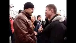 Споры на митинге у памятника Шевченко