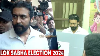 🔥Suriya, karthi and Family Casted Their Votes at Lok Sabha Election 2024