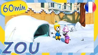 L'igloo de Zou ❄️ Compilation SOUS LA NEIGE 🧊 Saison 2 🦓 Dessins animés en français