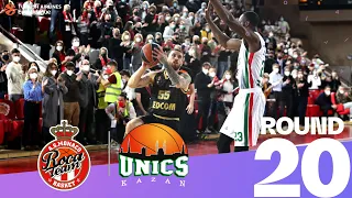 James lifts Monaco over UNICS in thriller! | Round 20, Highlights | Turkish Airlines EuroLeague