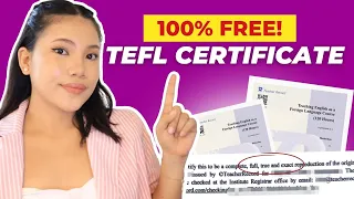 FREE TEFL/Teaching Certificate for ESL teachers (non-native speakers) #teachermarie #earnmoneyonline