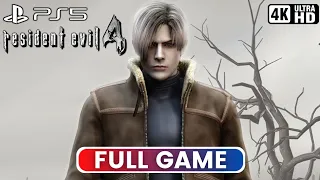 RESIDENT EVIL 4 REMASTERED | Full Gameplay (PS5 4K 60FPS)