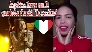 Angelina Mango con Il quartetto d'archi canta "La rondine" | Sanremo2024 | REACTION