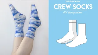 || How To Make Crew Socks with Downloadable Sewing Pattern | Beginner Friendly