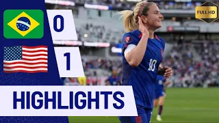 USA vs Brazil 1-0 All Highlights & Goals | Final Women's Gold Cup 2024