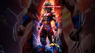 Goku + Wolverine Fusion ✨ Anime #shorts